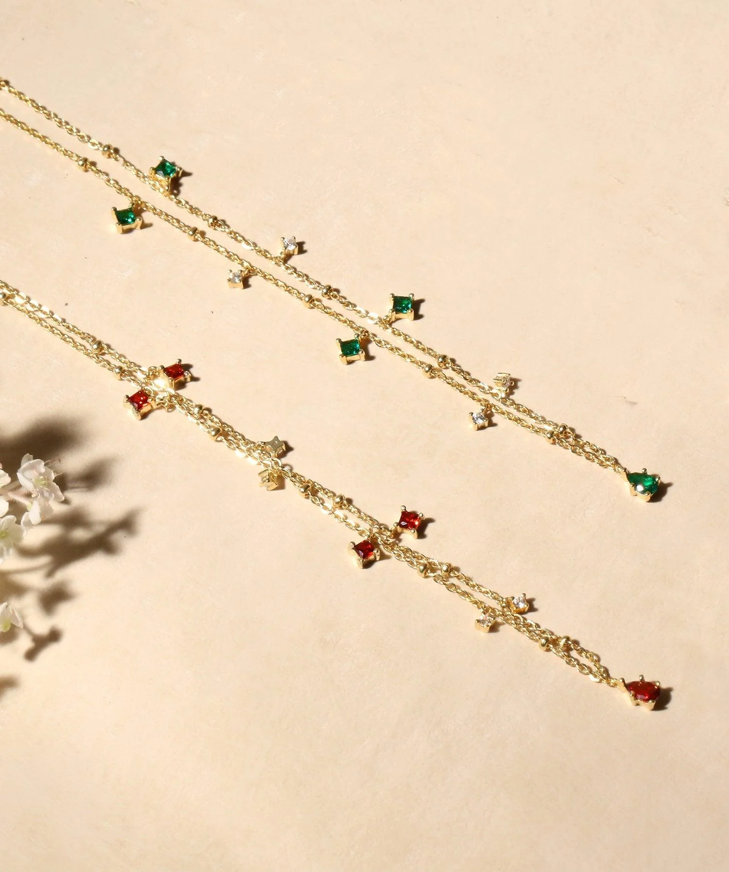 Elysee Necklace in Garnet Red - Image 4