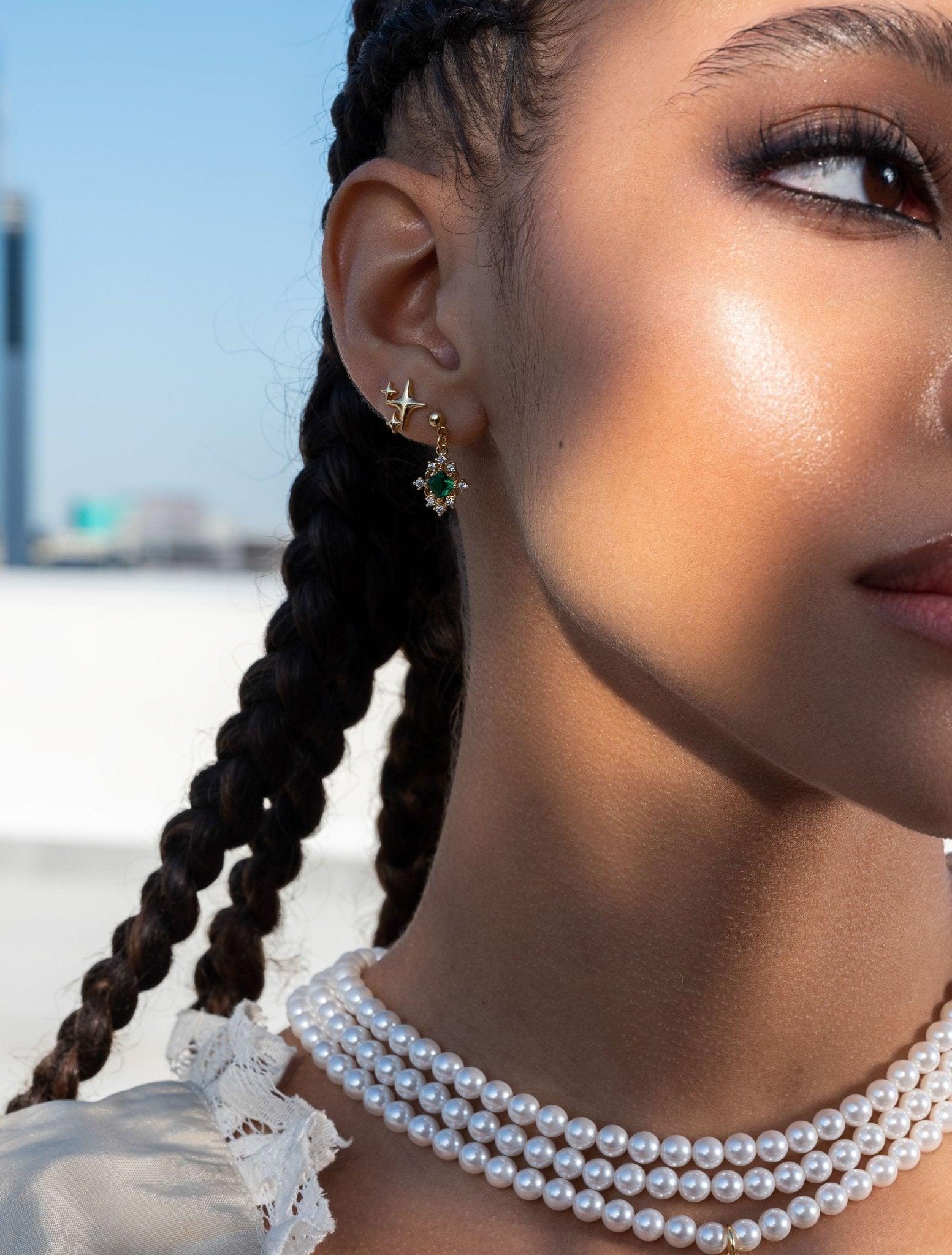 Sparkle Stud Earrings - Image 4